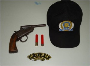 arma apreendida