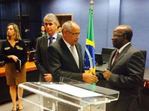 Conselheiro Wagner Praxedes (TCE), e Ministro(CNJ) Joaquim Barbosa