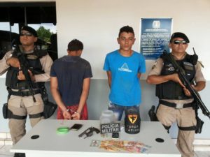 Dupla foi preso após roubar casa lotérica em Nazaré