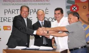 Assinatura do Termo de Adesão à Agenda de Convergência para Proteção dos Direitos Humanos nos Jogos Mundiais dos Povos Indígenas