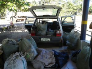 Produtos apreendidos proximo a Jacuba