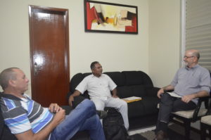 Lideranças do bico e senador