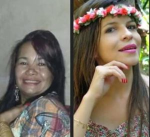 Professora Maria Julia e a amiga Letícia