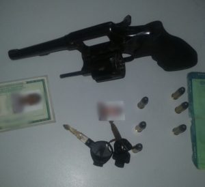 Arma apreendida no setor Oeste