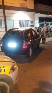 Veículo roubado que foi recuperado pela PM