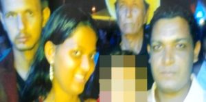 O homem à direita e o homem à esquerda foram executados e a mulher e criança sobreviveram/Foto:Balanço Geral/Deon Alves