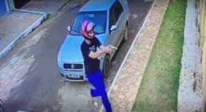 Imagens do circuito de segurança da residência