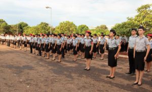 Alunos do colégio da Polícia Militar