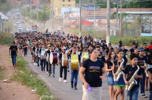 caminhada em canaa dos  carajas