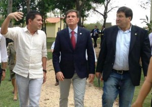 Prefeito de Palmas, Carlos Amastha, Ministro Crivella e deputado federal César Halum