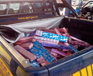 168 tabletes de maconha, totalizando 238,2 quilos 