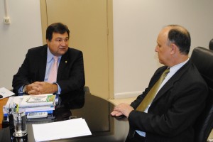 César Halum em audiência com o ministro do MDA, Pepe Vargas  