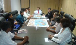 audiência com o Ministro da Pesca e Aquicultura, Eduardo Benedito Lopes