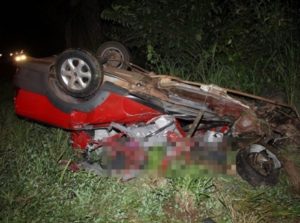 Colisão entre ônibus e carro, mata três perto de Nova Olinda