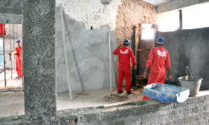 estimativa é que os dois blocos de internação e o centro cirúrgico estejam concluídos em 90 dias