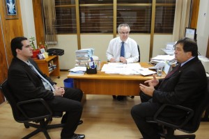 Halum (PRB),  diretor-geral substituto do Departamento Nacional de Produção Mineral – DNPM, Victor Hugo Bicca e superintendente regional do Pará, Thiago Marques