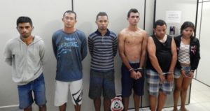 seis pessoas presas em flagrante