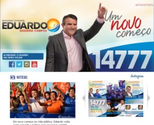 Plataformas de interatividade são destaque do site de Eduardo Siqueira Campos 