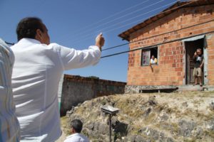 Visita a moradores de Arraias