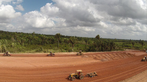 Obras do Ecoporto de Praia Norte