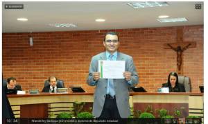 Deputado Wanderlei Barbosa recebe Diploma 
