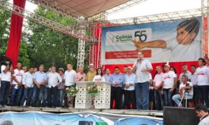 Solenidade foi marcada pelo anúncio de obras importantes ao município de Colinas