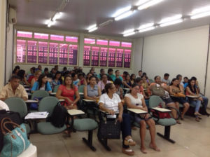 Estão participando 144 educadores que irão trabalhar com o “Saberes da Terra”