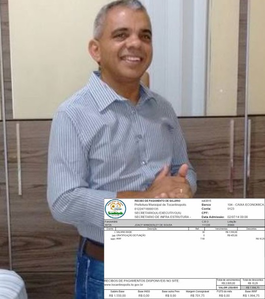 Blog denuncia “funcionário fantasma” na Prefeitura de Tocantinópolis