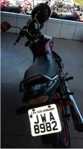 PM recupera motocicleta em Nova Olinda.