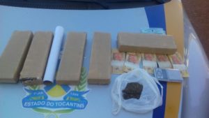 Droga apreendida na residência de acusada de tráfico de  drogas em Palmas
