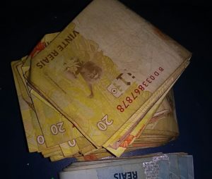 Dinheiro recuperado por PM em Augustinópolis