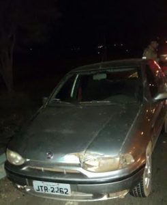 Veículo apreendido em poder de suspeitos de roubo na capital