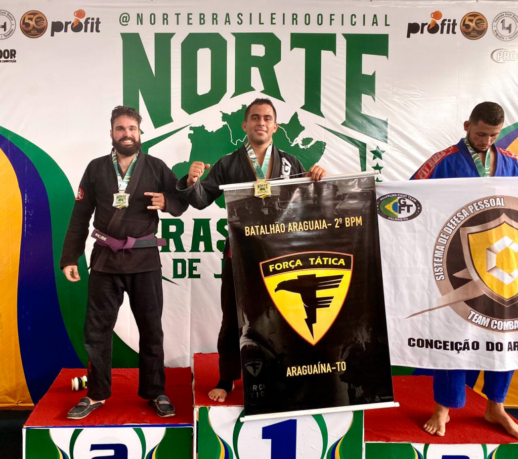 Policial da Força Tática conquista medalha de ouro em campeonato brasileiro de Jiu-jitsu realizado em Araguaína