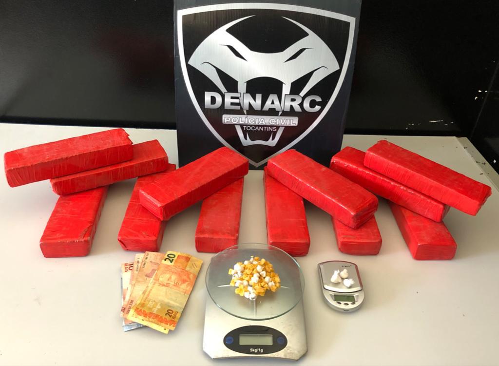 Denarc apreende grande quantidade de droga e prende traficantes no sul de Palmas