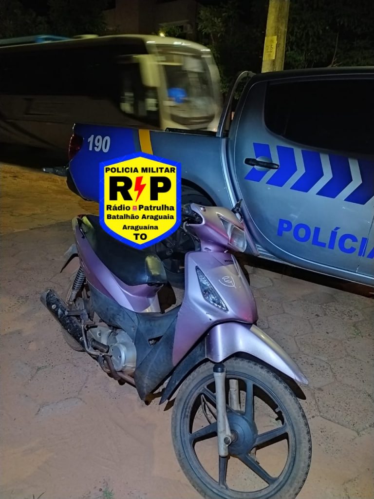PM recupera motocicleta e prende dois homens suspeitos na BR-153 em Araguaína