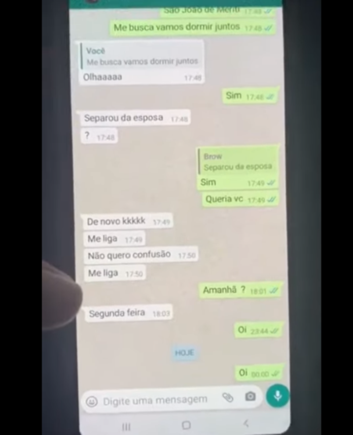 Esposa abre WhatsApp do marido que estava bêbado e descobre traição com ...