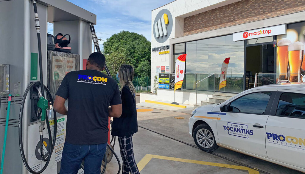 Procon Tocantins autuou nove postos de combustíveis em Araguaína, Gurupi e Colinas por aumento abusivo de preços sem justificativa
