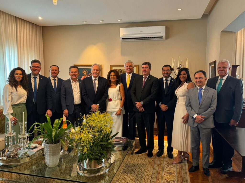 Acompanhando o governador Wanderlei Barbosa em Goiânia, primeira-dama Karynne Sotero reúne-se com primeiras-damas de Goiás e Rondônia