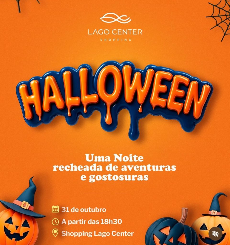 Halloween no Lago Center Shopping de Araguaína terá dois dias de atrações gratuitas, Caça aos Doces e concurso de Cosplayers