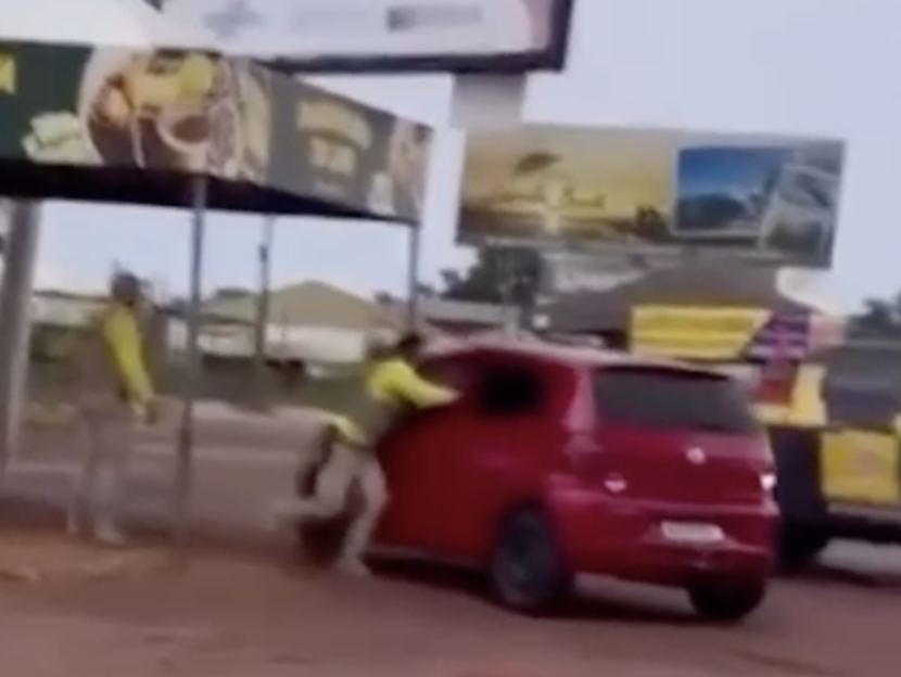 motorista-sem-cnh-arrasta-agente-do-detran-durante-fuga-em-fiscalizacao-na-to-080;-video