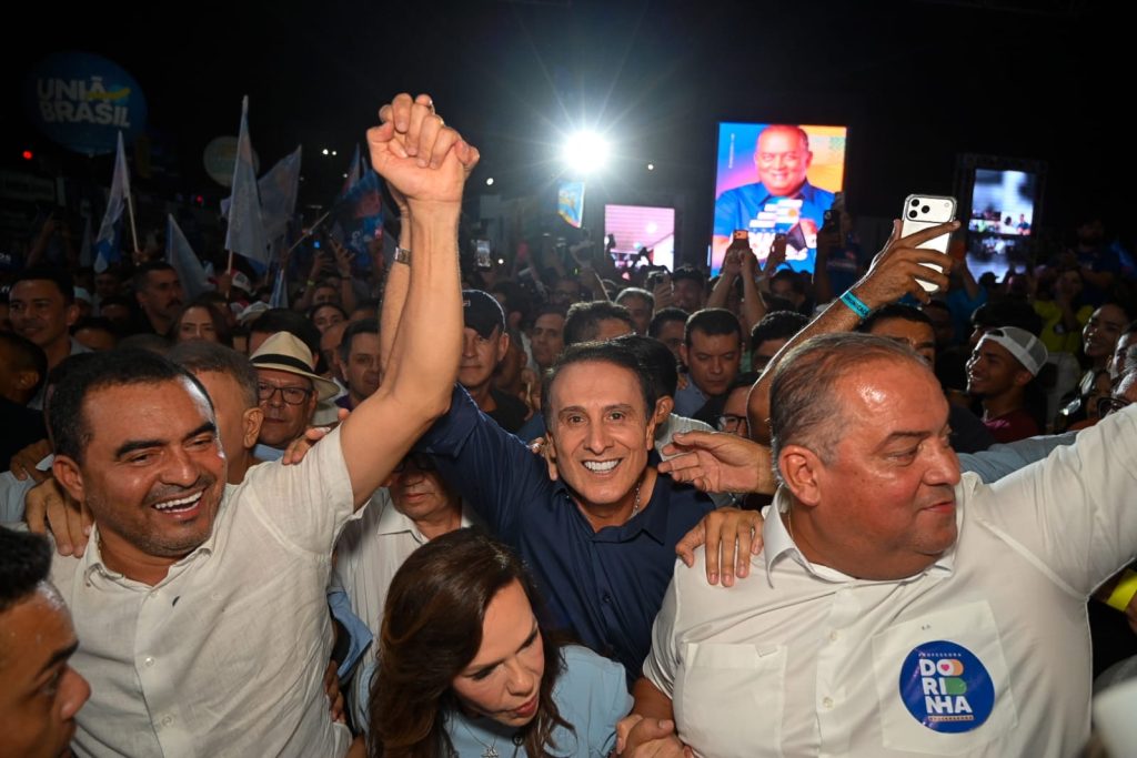 Ao lado de Dorinha, Gaguim é aclamado na convenção do União Brasil e confirma candidatura ao Senado
