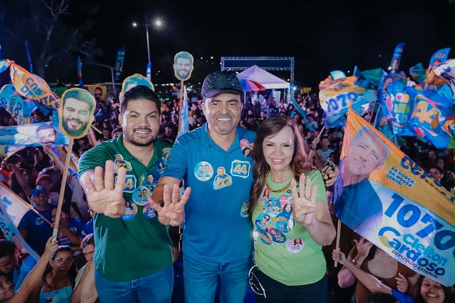 Dorinha e Atos Gomes reúnem multidão de jovens em Palmas